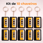 Chaveiro NFC em Formato de Fita K7 - Kit com até 10 unidades