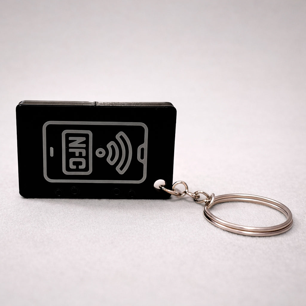 Chaveiro NFC em Formato de Fita K7 - Kit com até 10 unidades