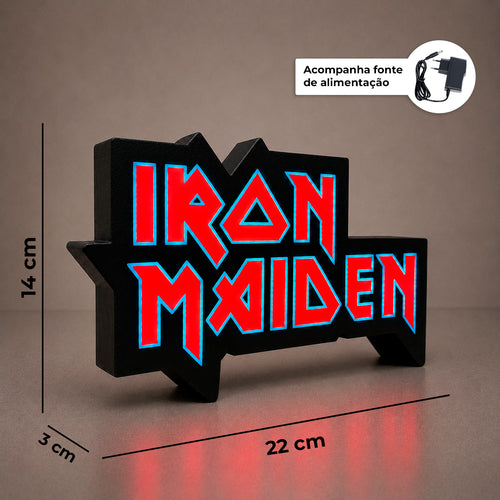 Luminária Lightbox Iron Maiden