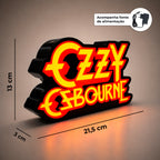 Luminária Lightbox Ozzy Osbourne