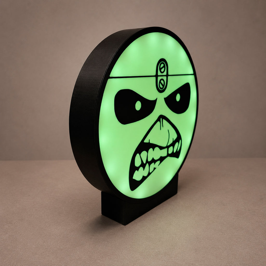 Luminária Lightbox Eddie (Iron Maiden)