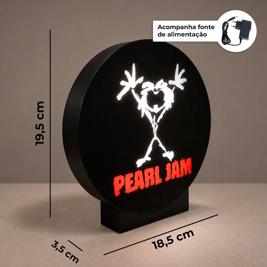 Luminária Lightbox Pearl Jam
