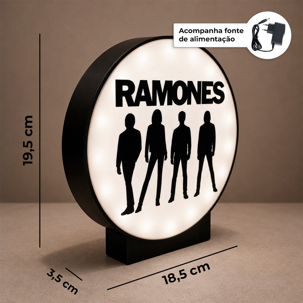 Luminária Lightbox Ramones
