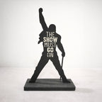 Placa decorativa 3D Freddie Mercury The Show Must Go On Queen