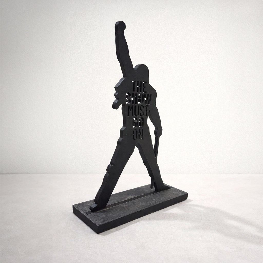 Placa decorativa 3D Freddie Mercury The Show Must Go On Queen