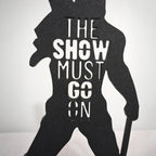Placa decorativa 3D Freddie Mercury The Show Must Go On Queen