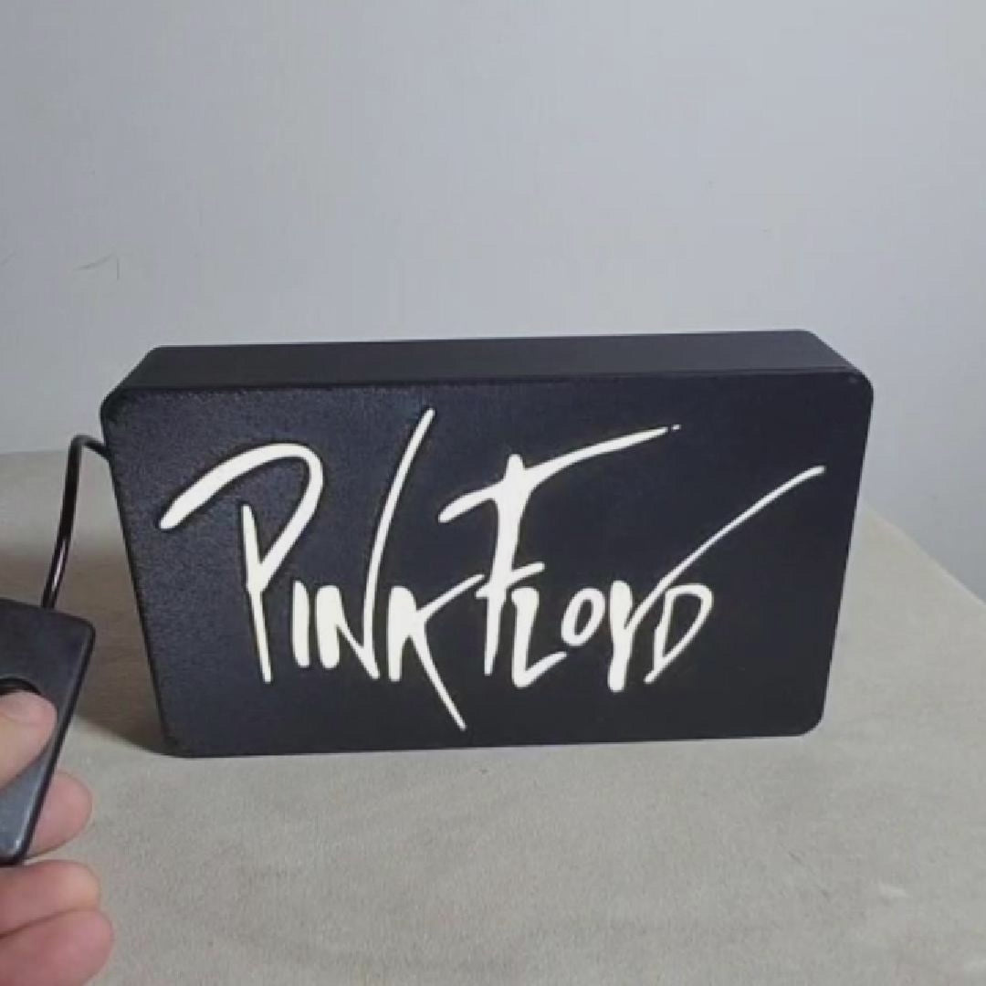 Luminária Lightbox Pink Floyd